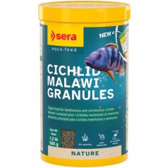   Sera Cichlid Malawi Granules | Algaevő sügérek granulált alapelesége – 1000 ml (565g)