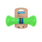 PitchDog Safe And Durable Barbell-Shaped Dog Toy | Játék (súlyzó,lime) kutyák részére - 7x19 cm