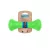 PitchDog Safe And Durable Barbell-Shaped Dog Toy | Játék (súlyzó,lime) kutyák részére - 7x19 cm