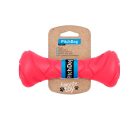 PitchDog Safe And Durable Barbell-Shaped Dog Toy | Játék (súlyzó,pink) kutyák részére - 7x19 cm