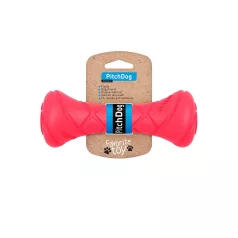   PitchDog Safe And Durable Barbell-Shaped Dog Toy | Játék (súlyzó,pink) kutyák részére - 7x19 cm