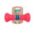 PitchDog Safe And Durable Barbell-Shaped Dog Toy | Játék (súlyzó,pink) kutyák részére - 7x19 cm