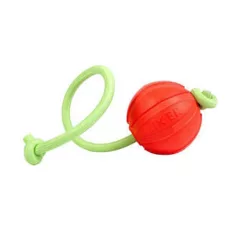  LIKER5 Lumi Ball with Fluoresence rope | Játék (labda, fluoreszkáló kötéllel) kutyák részére - 9 cm