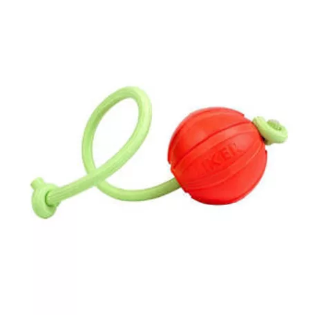 LIKER5 Lumi Ball with Fluoresence rope | Játék (labda, fluoreszkáló kötéllel) kutyák részére - 9 cm
