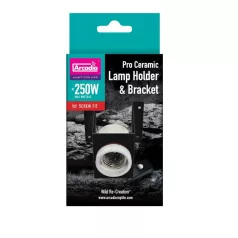   Arcadia | Ceramic Lamp Holder Bracket | Kerámia lámpatartó és konzol terráriumi hüllők számára – E27 foglalat