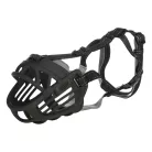Trixie | Muzzle Flex | Ergonomikus gumikosaras szájkosár kutyáknak – fekete (M), 25 cm