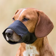   Trixie | Muzzle Loop | Bélelt poliészter szájszíj rövid idejű használatra – fekete (XS), 16 cm