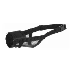   Trixie | Muzzle Loop | Jól szellőző hálós szájszíj – fekete (M–L), 23–31 cm