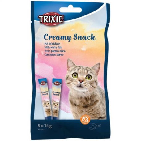 Trixie | Creamy Snack | Jutalomfalat | Tonhal - 5x14 g