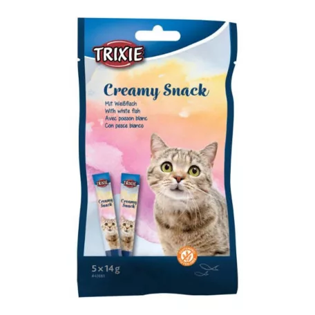Trixie | Creamy Snack | Jutalomfalat | Tonhal - 5x14 g