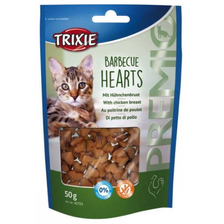 Trixie | Premio Barbecue Hearts | Jutalomfalat | Csirke - 50 g