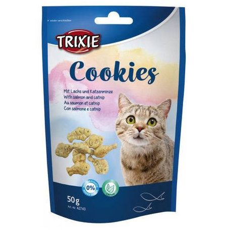 Trixie | Cookies | Jutalomfalat | Lazac, macskamenta - 50 g