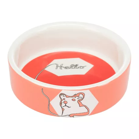 Trixie Ceramic Bowl | Mintás kerámia tál hörcsögök részére – 90 ml / Ø 8 cm