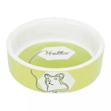 Trixie Ceramic Bowl | Mintás kerámia tál hörcsögök részére – 90 ml / Ø 8 cm