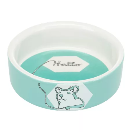 Trixie Ceramic Bowl | Mintás kerámia tál hörcsögök részére – 90 ml / Ø 8 cm