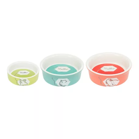 Trixie Ceramic Bowl | Mintás kerámia tál hörcsögök részére – 90 ml / Ø 8 cm