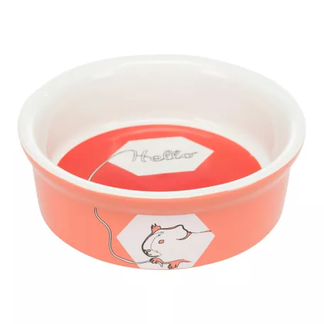 Trixie Ceramic Bowl | Mintás kerámia tál tengerimalacok részére – 240 ml / Ø 11 cm
