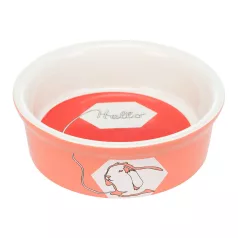   Trixie Ceramic Bowl | Mintás kerámia tál nyulak részére – 240 ml / Ø 12 cm