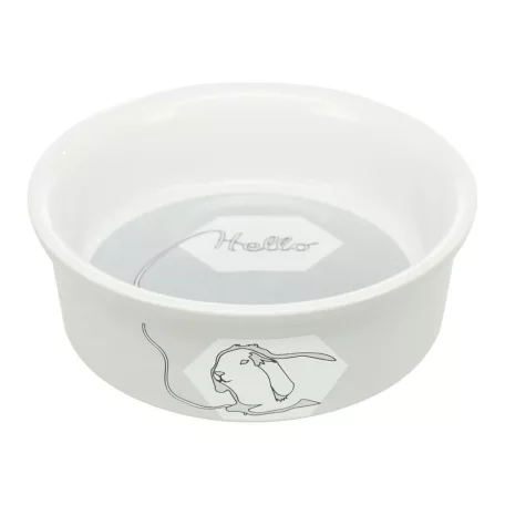 Trixie Ceramic Bowl | Mintás kerámia tál nyulak részére – 240 ml / Ø 12 cm
