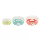 Trixie Ceramic Bowl | Mintás kerámia tál nyulak részére – 240 ml / Ø 12 cm