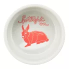 Trixie Ceramic Bowl | Pöttyös kerámia tál nyulak részére – 250 ml / Ø 11 cm