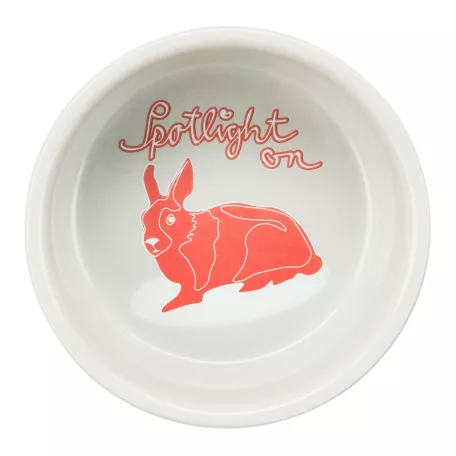 Trixie Ceramic Bowl | Pöttyös kerámia tál nyulak részére – 250 ml / Ø 11 cm