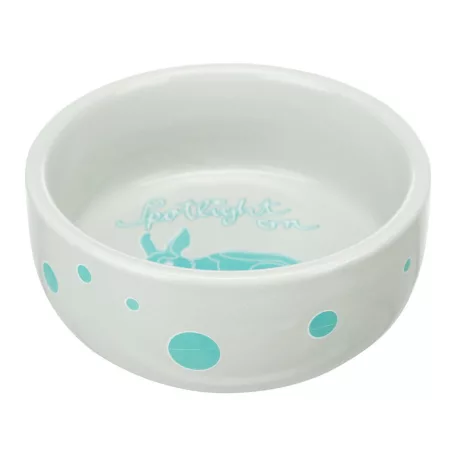 Trixie Ceramic Bowl | Pöttyös kerámia tál nyulak részére – 250 ml / Ø 11 cm