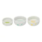 Trixie Ceramic Bowl | Pöttyös kerámia tál nyulak részére – 250 ml / Ø 11 cm