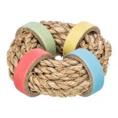   Trixie Seagrass Toy | Tengerifűvel töltött karton rágójáték rágcsálók részére – Ø 8 cm