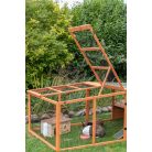 Trixie XXL Outdoor Run | Óriás kültéri fém kifutó védőfedéllel nyulak számára – 233 × 79 × 116 cm