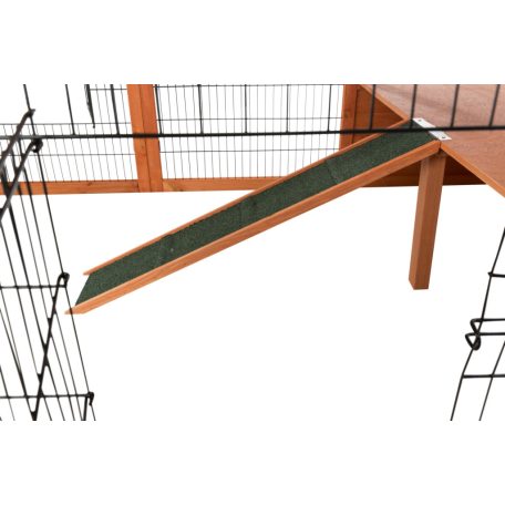 Trixie XXL Outdoor Run | Óriás kültéri fém kifutó védőfedéllel nyulak számára – 233 × 79 × 116 cm