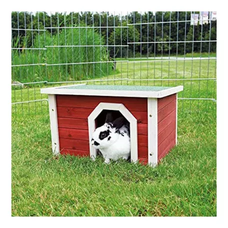 Small Animal Home | Kültéri fa odú és házikó nyulaknak, tengerimalacoknak – 50 × 30 × 37 cm