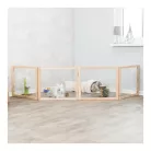 Trixie Indoor Run | Beltéri fa-fém kifutó törpenyulak és tengerimalacok részére – 4 elem, 60 × 50 cm
