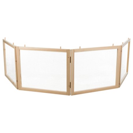 Trixie Indoor Run | Beltéri fa-fém kifutó törpenyulak és tengerimalacok részére – 4 elem, 60 × 50 cm