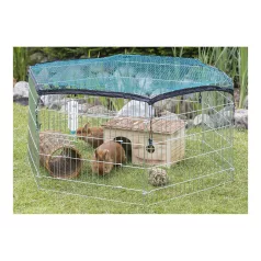   Trixie Outdoor Run | Galvanizált fém kifutó védőhálóval rágcsálók számára – 6 db 63 × 58 cm-es elem