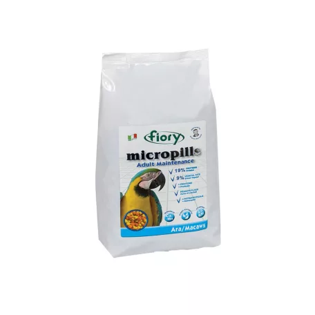 Fiory | Ara Macaws Adult Maintenance 19-9 | Pellet takarmány, Ara papagáj számára - 1,4 Kg 