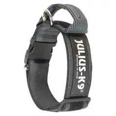   Julius K-9 | Color&Gray nyakörv,foganyúval fekete-szürke - 40 mm / 38-53 cm