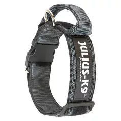   Julius K-9 | Color&Gray nyakörv,foganyúval fekete-szürke - 40 mm / 38-53 cm