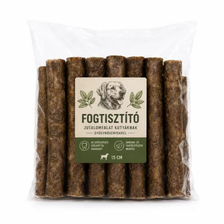Fogtisztító jutalomfalat kutyáknak gyógynövényekkel 15 cm