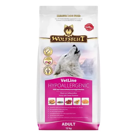 Wolfsblut VetLine Hypoallergenic Lóhús száraz kutyatáp 12 kg