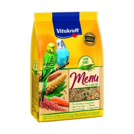 Vitakraft | Menu (Hullámos papagáj) - teljes értékű eledel - 500g