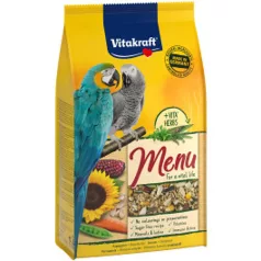   Vitakraft Menu (nagypapagáj) | Teljes értékű eledel nagytestű papagájok számára – 1 kg