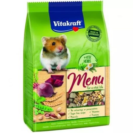 Vitakraft Menu | Teljes értékű hörcsög eledel - 400 g