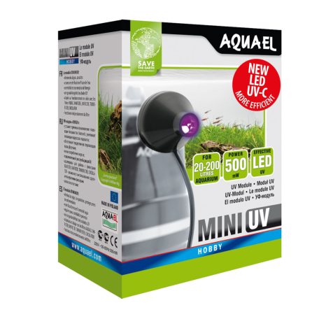AquaEl | Mini UV LED Sterilizáló készülék – Akváriumi víztisztító (LED UV)