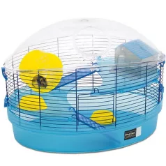   Comfy Merlino | Emeletes hörcsögketrec kék színben – 56 × 36,5 × 41 cm