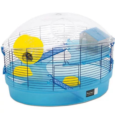 Comfy Merlino | Emeletes hörcsögketrec kék színben – 56 × 36,5 × 41 cm