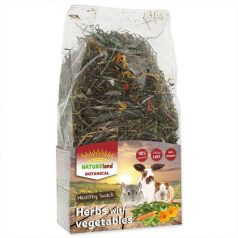   NatureLand Botanica | Kiegészítő eledel rágcsálóknak | Gyógynövény-zöldség - 125 g