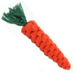   Dog Fantasy | Carrot cotton rope toy | Játék (rágókötél, répa forma) kutyák részére - 20 cm