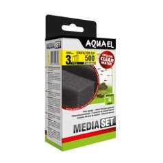   AquaEl Media Set Unifilter/UV 500 Standard - cserélhető szivacsbetét - 3 db
