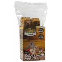   NatureLand Cubes with apples | Kiegészítő eleség rágcsálóknak | Almás - 90 g